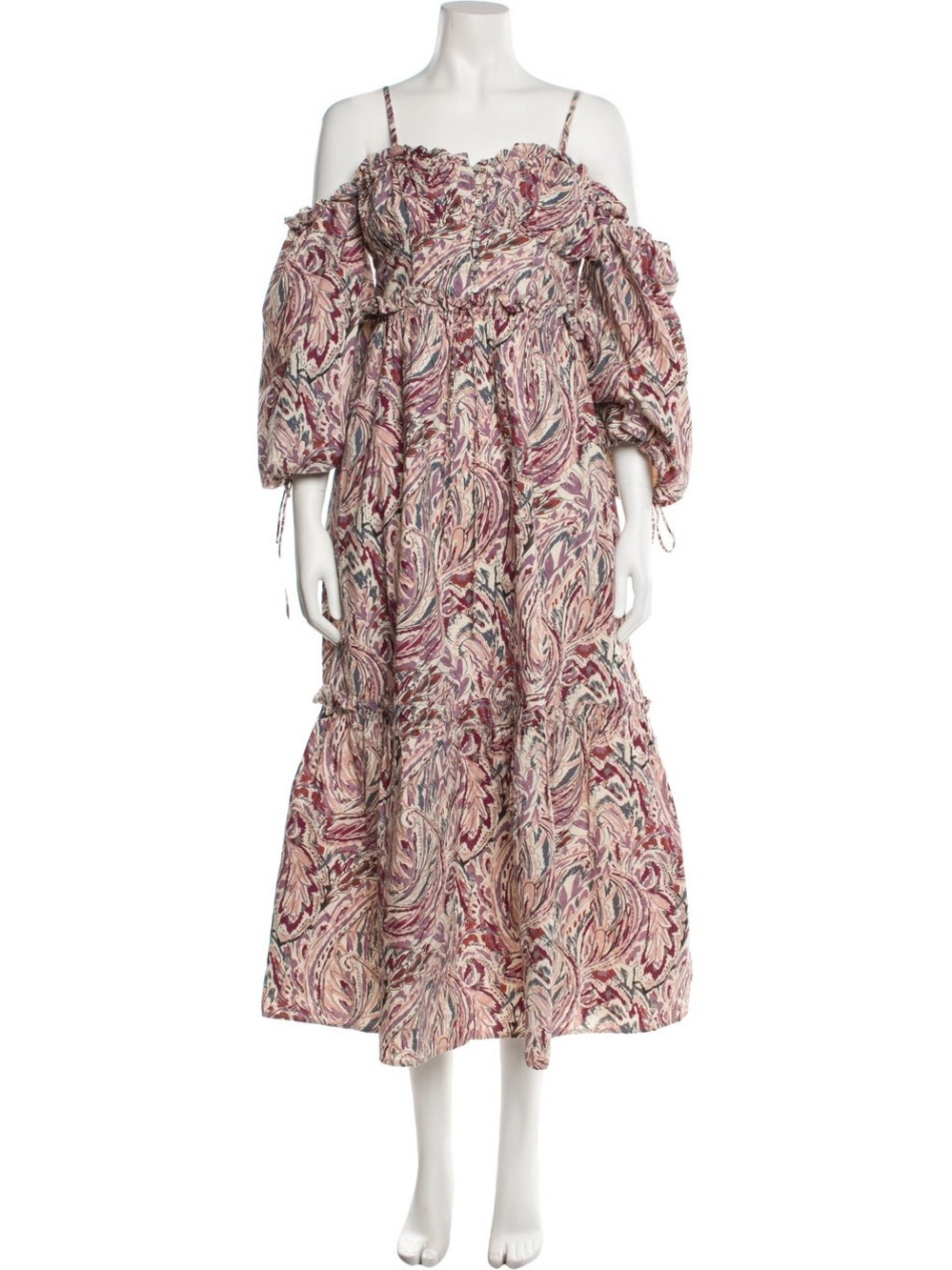 House of Harlow 1960 Teresa Paisley Puff-Sleeved Maxi Dress Anthropologie